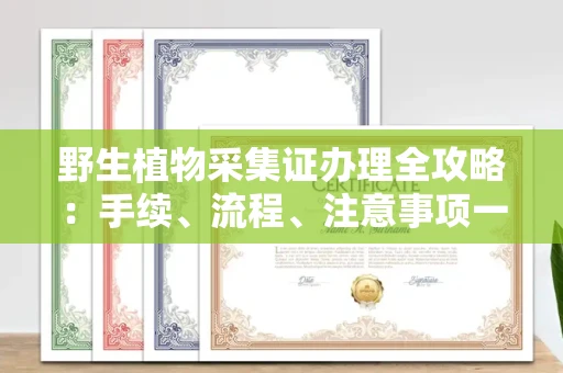 杭州野生植物采集证办理全攻略:手续、流程、注意事项一网打尽